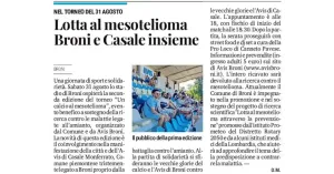 Lotta al mesotelioma, Broni e Casale insieme - Immagine: 1