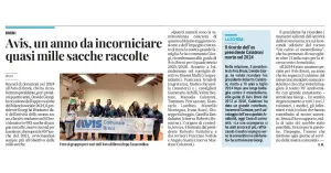 AVIS, un anno da incorniciare: quasi mille sacche raccolte - Immagine: 1