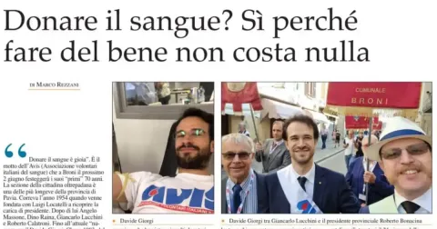 Donare il sangue? Sì perché fare del bene non costa nulla