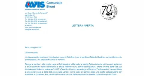 Lettera aperta | Giorgi - Calatroni 2024